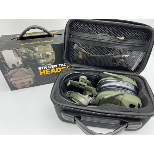 6TH GEN TACTICAL HEADSET тактическая гарнитура, звукосниматель и шумоподавление, активные в Арзамасе