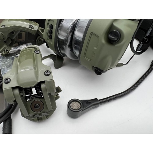 6TH GEN TACTICAL HEADSET тактическая гарнитура, звукосниматель и шумоподавление, активные в Арзамасе