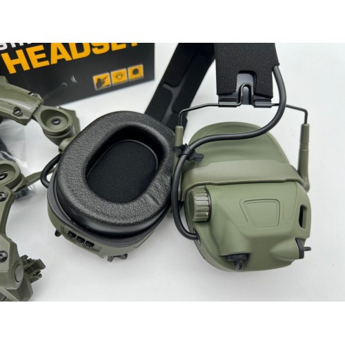 6TH GEN TACTICAL HEADSET тактическая гарнитура, звукосниматель и шумоподавление, активные в Арзамасе
