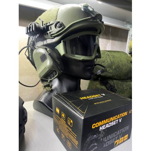 "COMMUNICATION HEADSET V" Активные тактические наушники для стрельбы в Арзамасе