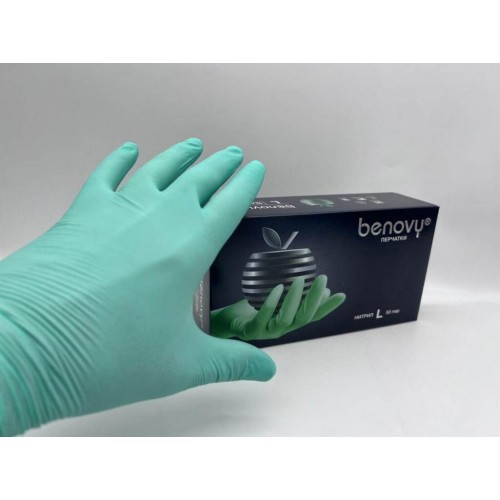 BENOVY MULTICOLOR НИТРИЛ медицинские цветные перчатки в Арзамасе