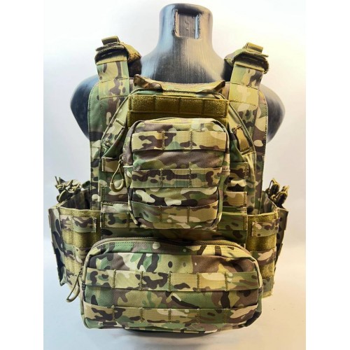 Жилет (плитник быстросъёмный YAKEDA original /разгрузка)2 с подсумками на спине в Арзамасе