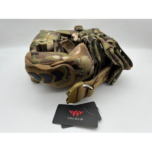 Пояс разгрузочный YAKEDA тактический с подсумками в Арзамасе