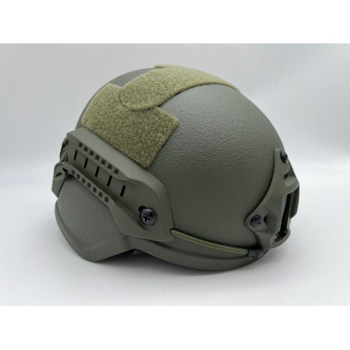 Кевларовый тактический баллистический композитный шлем ACH MICH NIJ IIIA Ops-Core (цвет «олива») / Бр2 класс защиты / с защитой ушей и системой регулировки Венди в Арзамасе