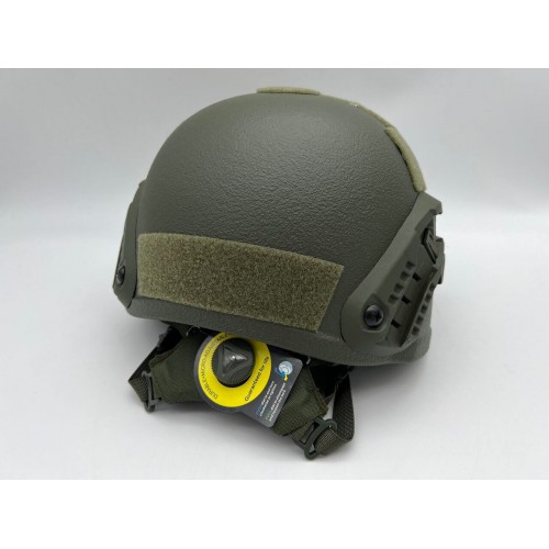 Кевларовый тактический баллистический композитный шлем ACH MICH NIJ IIIA Ops-Core (цвет «олива») / Бр2 класс защиты / с защитой ушей и системой регулировки Венди в Арзамасе
