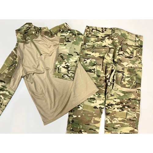 Костюм тактический с наколенниками и налокотниками камуфляжный MTP «Shark  Skin» в Арзамасе