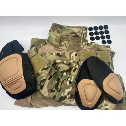 Костюм тактический с наколенниками и налокотниками камуфляжный MTP «Shark  Skin» в Арзамасе