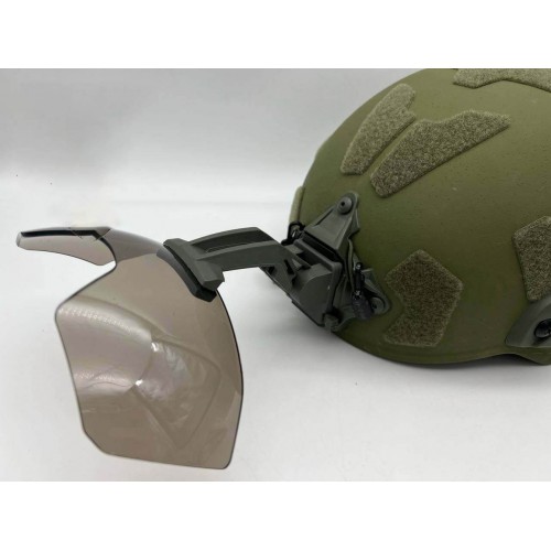 Откидные флип очки с кронштейном на шрауд для тактического шлема в Арзамасе