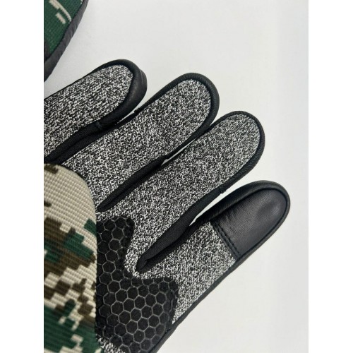 Перчатки с защитой от порезов, тактические с кожаными вставками  в Арзамасе