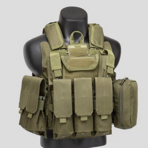 Тактический разгрузочный жилет «5 / пять карманов» с подсумками Tactical Molle Plate Carrier для съемных бронепластин в Арзамасе