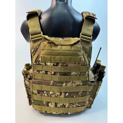 Жилет (плитник быстросъёмный/разгрузка) с возможностью установки боковых плит или боковых баллистических пакетов в Арзамасе