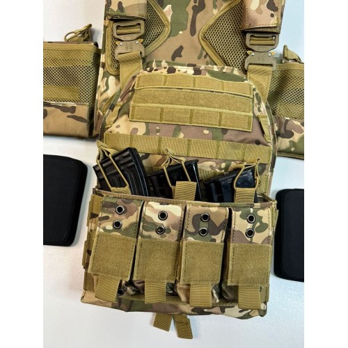 Жилет (плитник быстросъёмный/разгрузка) с возможностью установки боковых плит или боковых баллистических пакетов в Арзамасе